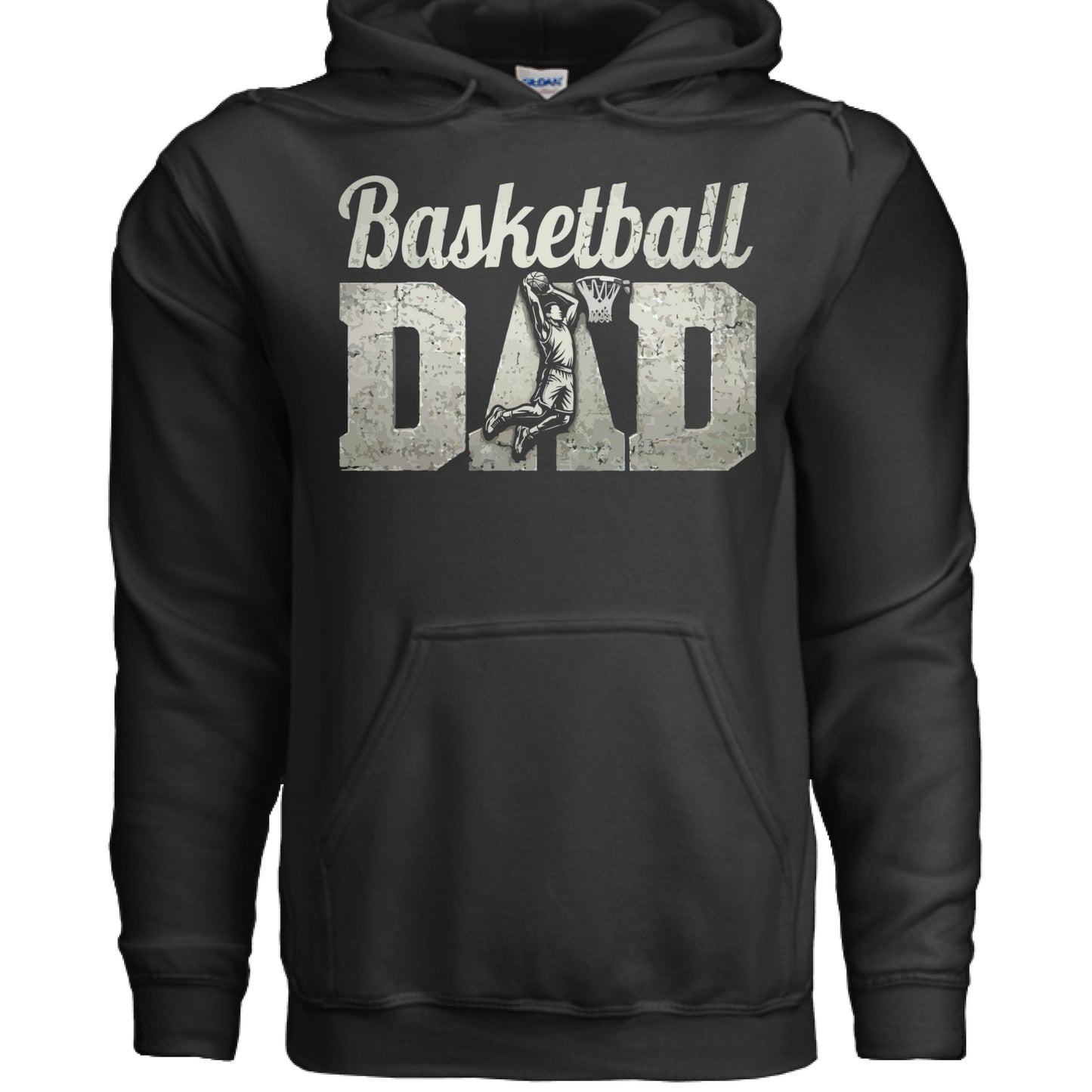 Basketball Dad Athlete Pride – Proud Basketball Father Sports Hoodie BLACK - FRONT