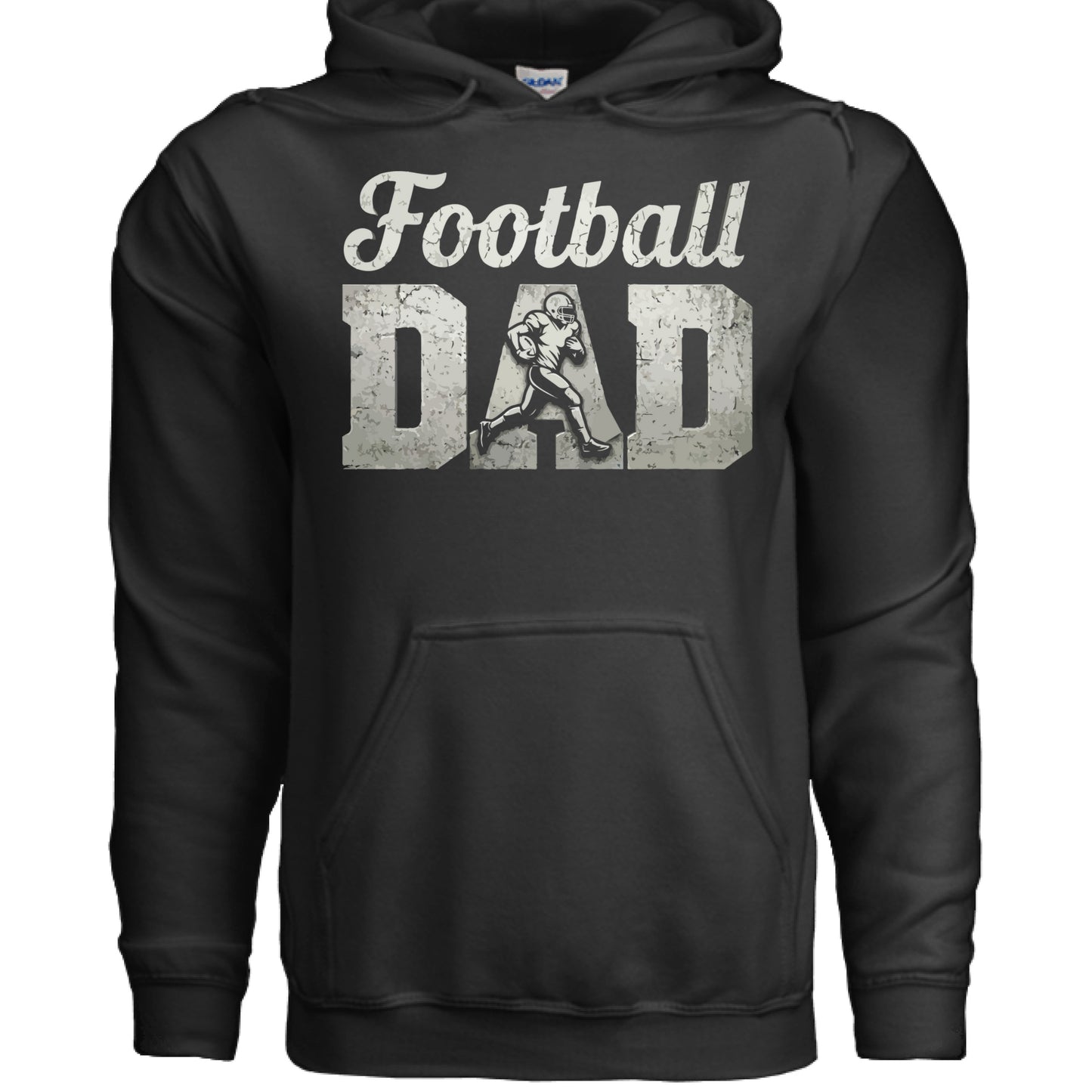 Football Dad Athlete Pride – Proud Football Father Sports Hoodie BLACK - FRONT