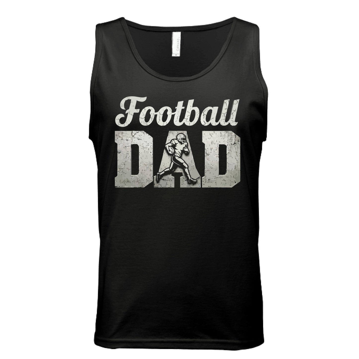 Football Dad Athlete Pride – Proud Football Father Sports Tank Top BLACK - FRONT
