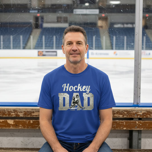Hockey Dad Athlete Pride β Proud Hockey Father Sports T-Shirt ROYAL - FRONT