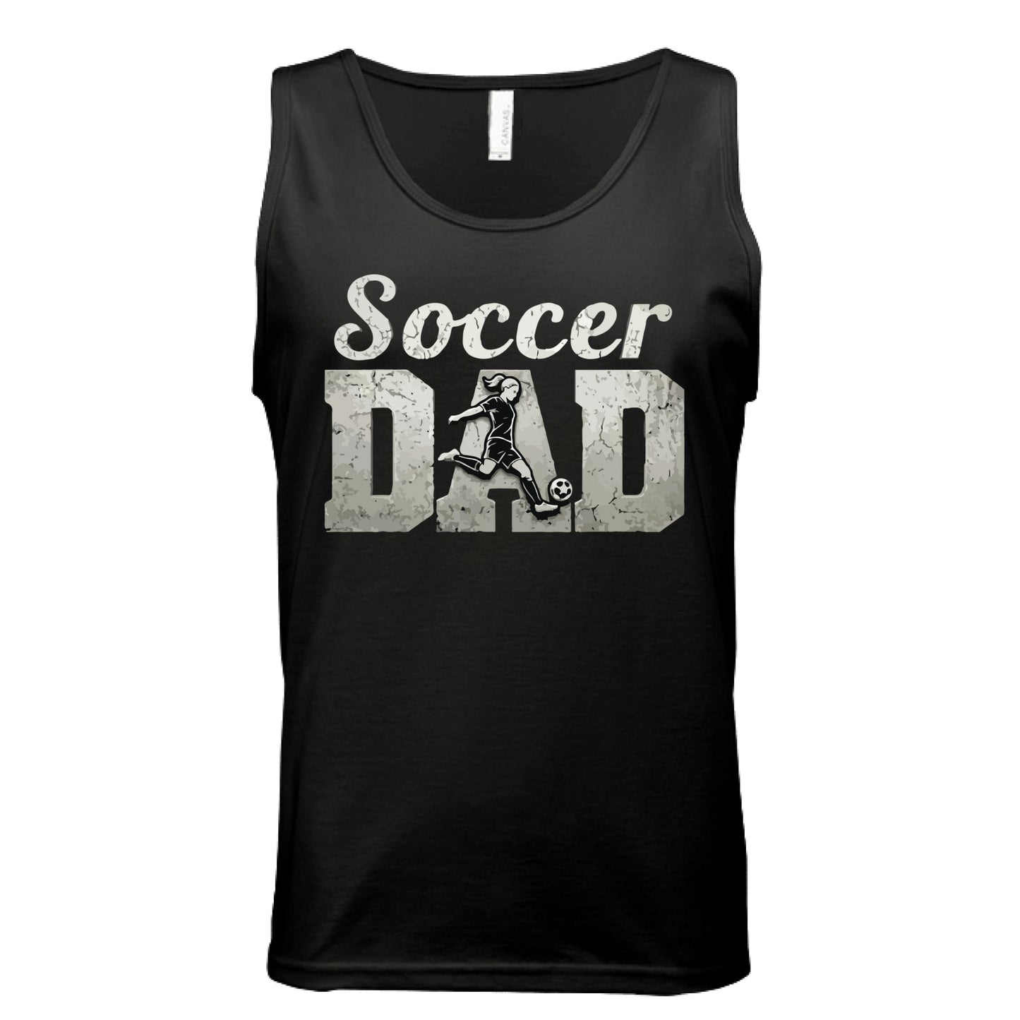 Soccer Dad Athlete Pride – Proud Soccer Father Sports Tank Top BLACK - FRONT