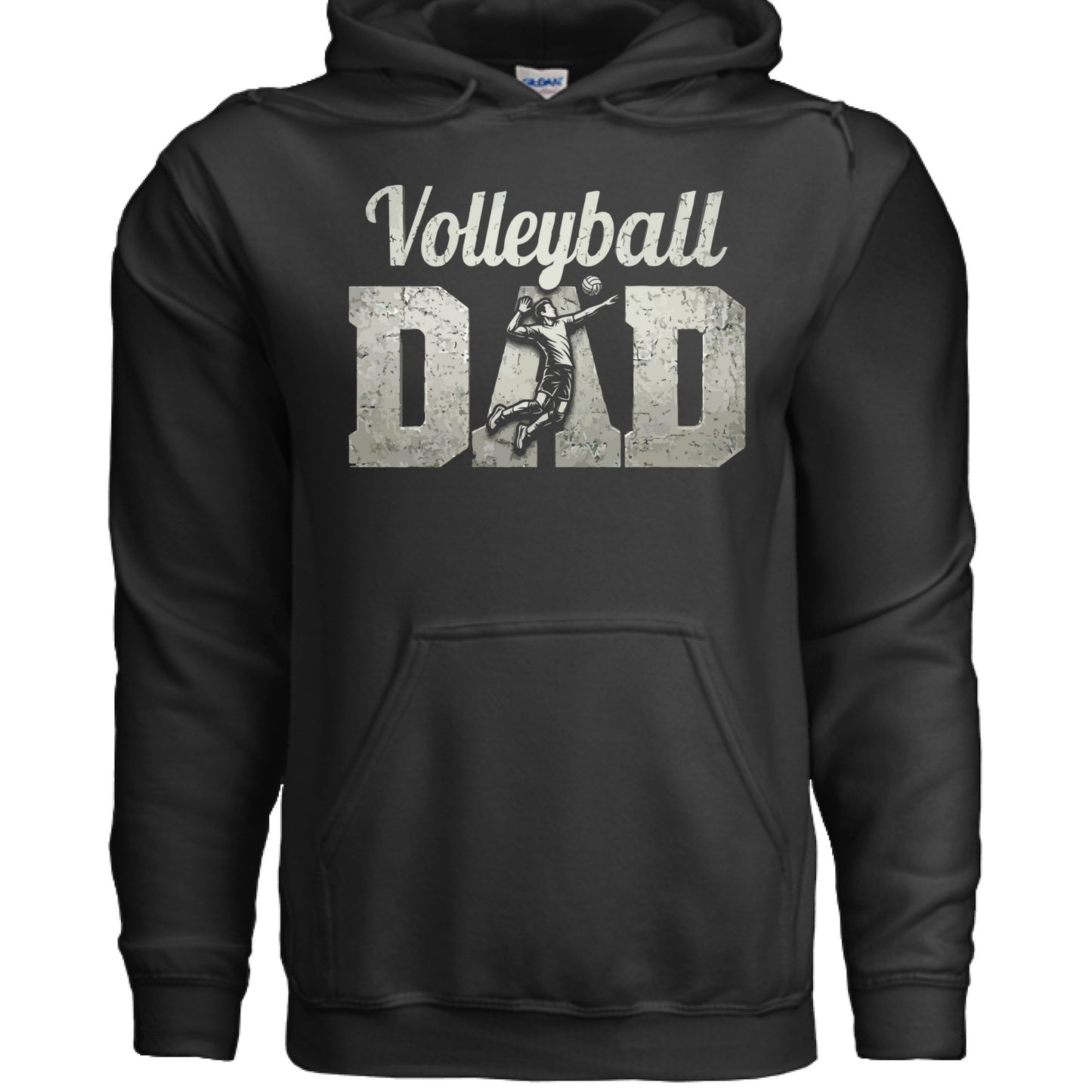 Volleyball Dad Athlete Pride – Proud Volleyball Father Sports Hoodie BLACK - FRONT