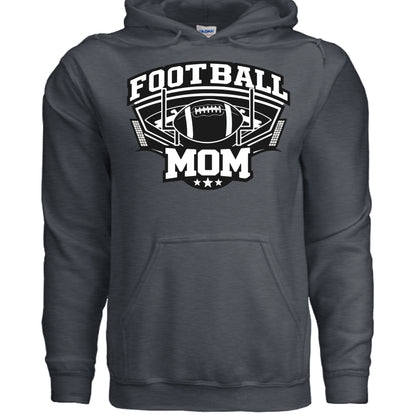 All-Star Football Mom Hoodie Design – Classic Sports Fan Pride Graphic DARK HEATHER - FRONT