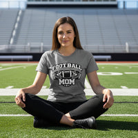 All-Star Football Mom T-Shirt Design – Classic Sports Fan Pride Graphic DEEP HEATHER - FRONT