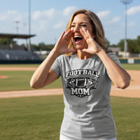 All-Star Football Mom T-Shirt Design – Classic Sports Fan Pride Graphic ATHLETIC HEATHER - FRONT