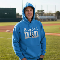 Baseball Dad Athlete Pride – Proud Baseball Father Sports Hoodie Royal - FRONT