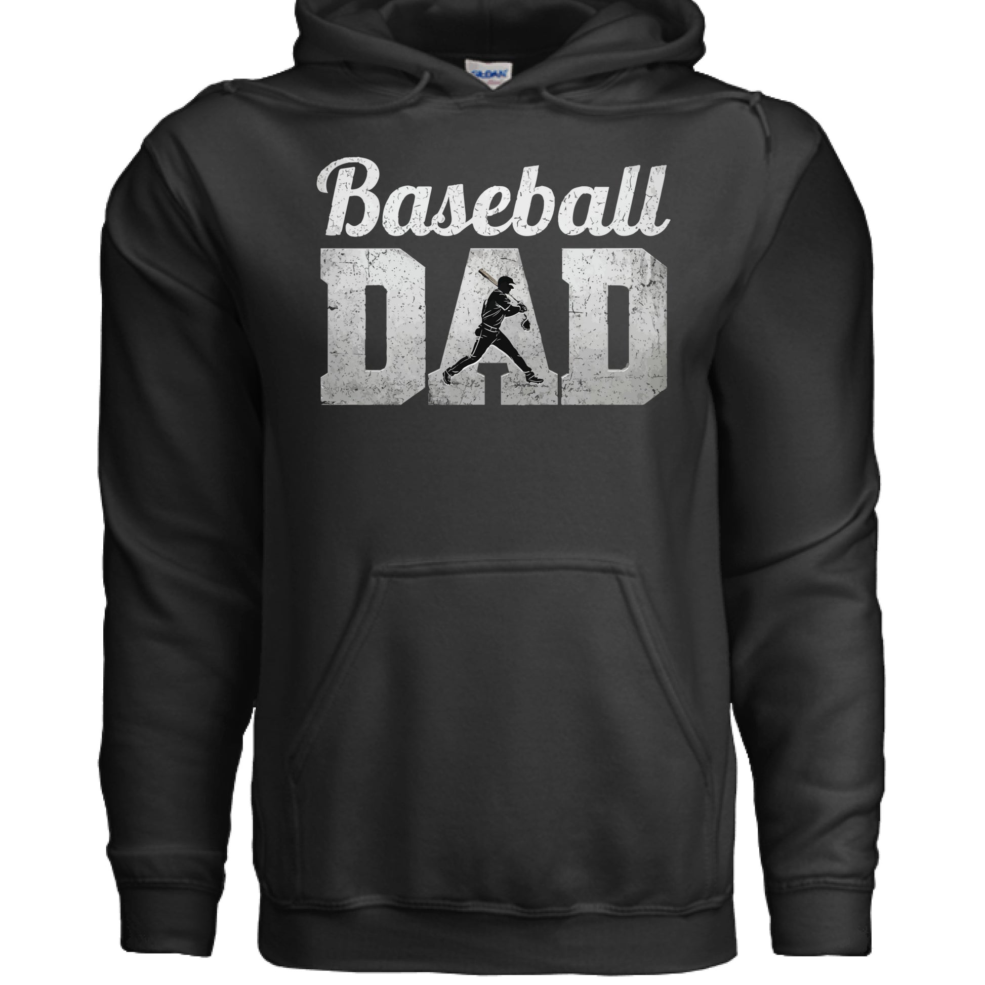 Baseball Dad Athlete Pride – Proud Baseball Father Sports Hoodie BLACK - FRONT