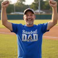 Baseball Dad Athlete Pride – Proud Baseball Father Sports T-Shirt ROYAL - FRONT