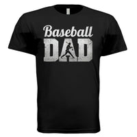 Baseball Dad Athlete Pride – Proud Baseball Father Sports T-Shirt BLACK - FRONT