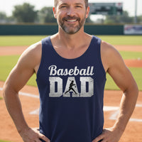 Baseball Dad Athlete Pride – Proud Baseball Father Sports Tank Top NAVY - FRONT