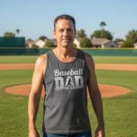 Baseball Dad Athlete Pride – Proud Baseball Father Sports Tank Top DARK GREY - FRONT