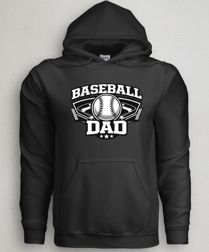 Baseball Dad Hoodie – Proud Game Day Sports Dad Graphic Hoodie