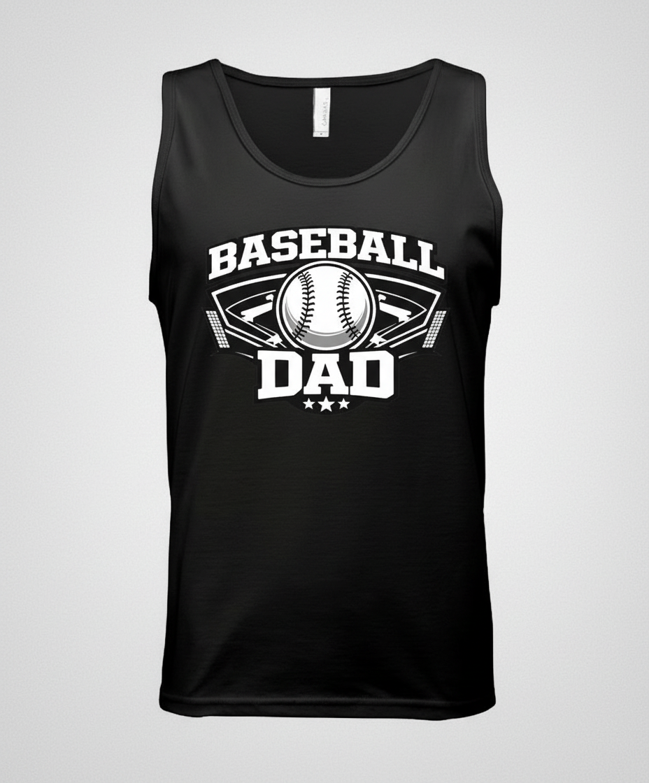 Baseball Dad Tank top – Proud Game Day Sports Dad Graphic Top