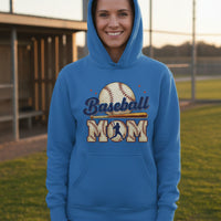 Baseball Mom Passion Player  Silhouette Design Hoodie Royal - SF500 - FRONT
