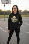 Baseball Nana Groovy Retro Sports Family Fan Hoodie BLACK - SF500 - FRONT