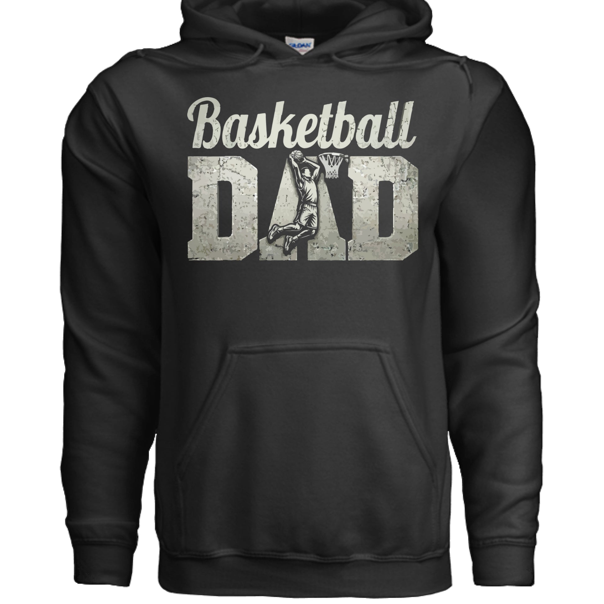 Basketball Dad Athlete Pride – Proud Basketball Father Sports Hoodie BLACK - FRONT