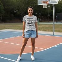 Basketball Mom Graphic Top – Court Side Sports Mom Shirt
 ATHLETIC HEATHER - FRONT