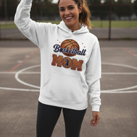 Basketball Mom Heartbeat Hoodie Proud Sports Family Design WHITE - SF500 - FRONT