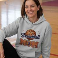 Basketball Mom Heartbeat Hoodie Proud Sports Family Design SPORT GREY - SF500 - FRONT