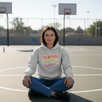 Eat Sleep Basketball Repeat Hoodie for Women – Colorful Fun Sports Lifestyle SPORT GREY - FRONT