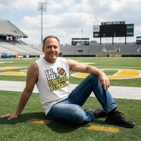 Eat Sleep Football Repeat - Athlete Lifestyle Mens Tank Top WHITE - FRONT
