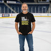 Eat Sleep Hockey Repeat T-Shirt for Men - Athlete Lifestyle BLACK - FRONT