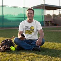 Eat Sleep Softball Repeat - Athlete Lifestyle T-Shirt for Men White - FRONT