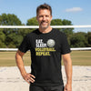 Eat Sleep Volleyball Repeat - Athlete Lifestyle T-Shirt for Men BLACK - FRONT