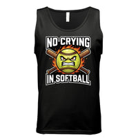 Flaming Softball Sports Tank Top Design – Strong Athlete Energy Humor Graphic BLACK - FRONT