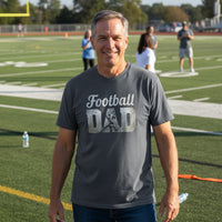 Football Dad Athlete Pride  – Proud Football Father Sports T-Shirt Heavy Metal - FRONT