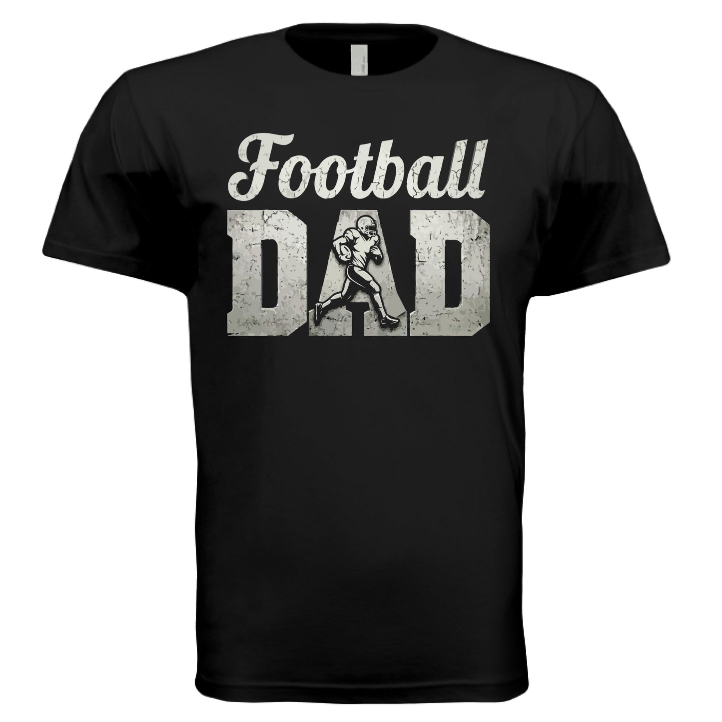 Football Dad Athlete Pride  – Proud Football Father Sports T-Shirt BLACK - FRONT