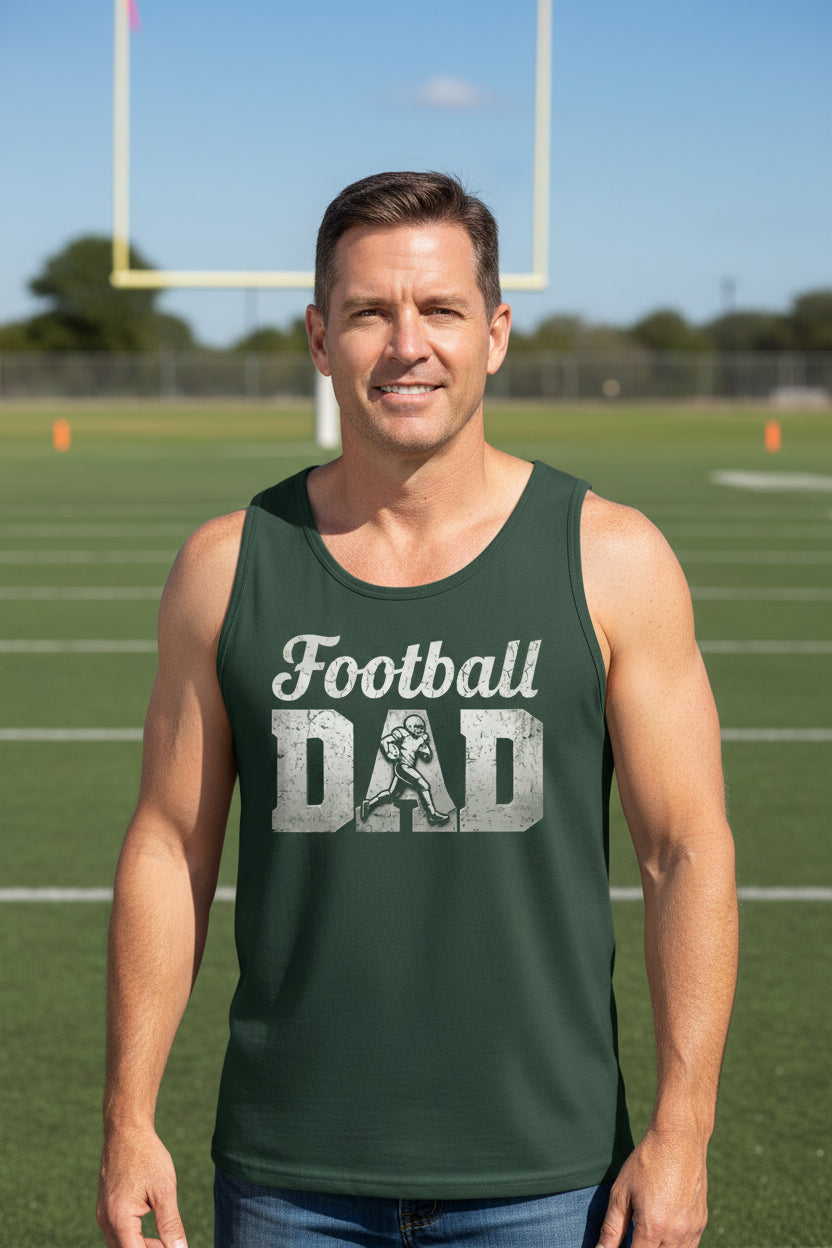 Football Dad Athlete Pride  – Proud Football Father Sports Tank Top Forest - FRONT