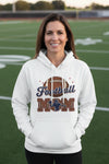 Football Mom Heartbeat Hoodie Proud Sports Family Design WHITE - SF500 - FRONT