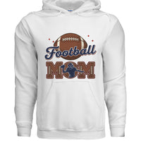 Football Mom Heartbeat Hoodie Proud Sports Family Design WHITE - SF500 - FRONT