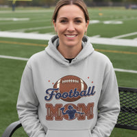 Football Mom Passion Player Silhouette Design Hoodie SPORT GREY - SF500 - FRONT
