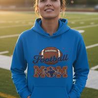 Football Mom Passion Player Silhouette Design Hoodie Royal - SF500 - FRONT