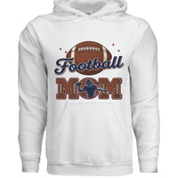 Football Mom Passion Player Silhouette Design Hoodie WHITE - SF500 - FRONT