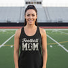 Football Mom Vintage Design – Proud Sports Mom Game Day Spirit Tank Top Black - FRONT