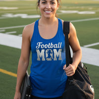 Football Mom Vintage Design – Proud Sports Mom Game Day Spirit Tank Top Royal - FRONT