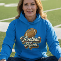 Football Nana Groovy Retro Sports Family Fan Hoodie Royal - SF500 - FRONT