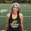 Football Nana Groovy Retro Sports Family Fan Tank Top Black - N1533 - FRONT