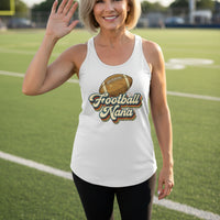 Football Nana Groovy Retro Sports Family Fan Tank Top White - N1533 - FRONT