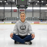 Game Day Hockey Mom Hoodie Graphic – Bold Athletic Family Supporter Design SPORT GREY - FRONT