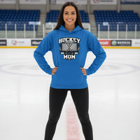 Game Day Hockey Mom Hoodie Graphic – Bold Athletic Family Supporter Design Royal - FRONT