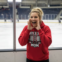 Game Day Hockey Mom Hoodie Graphic – Bold Athletic Family Supporter Design RED - FRONT