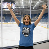 Game Day Hockey Mom T-Shirt Graphic – Bold Athletic Family Supporter Design HTHR TRUE ROYAL - FRONT