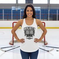 Game Day Hockey Mom Tank Top Graphic – Bold Athletic Family Supporter Design White - FRONT