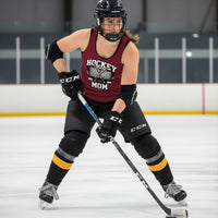 Game Day Hockey Mom Tank Top Graphic – Bold Athletic Family Supporter Design Scarlet - FRONT
