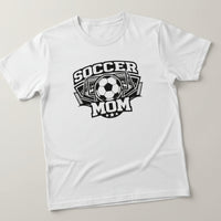 Game Day Soccer Mom T-Shirt Design – Retro Athletic Supporter Inspired Graphic WHITE - FRONT