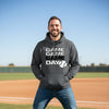 Game Game Day Baseball Mens Hoodie Bold Sports Fan Graphic DARK HEATHER - SF500 - FRONT